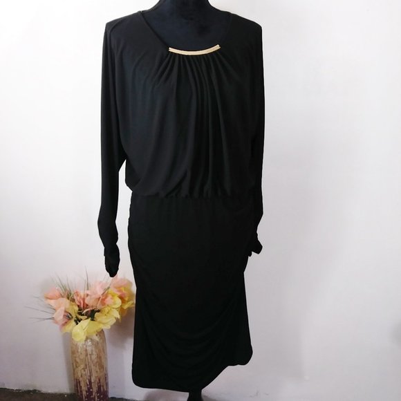 Muse Dresses & Skirts - NWT Muse long sleeve black dress size 14